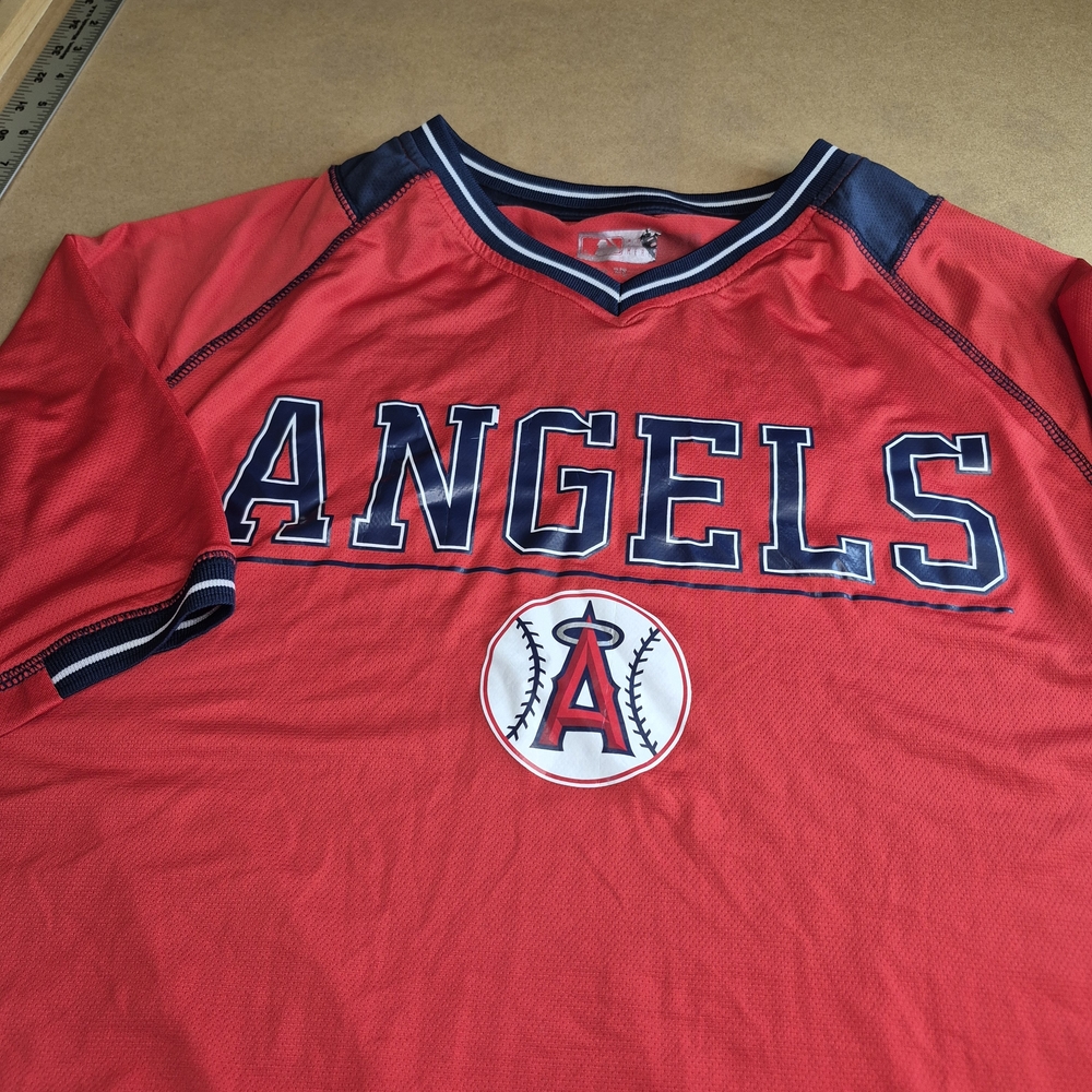 Angels Red and Blue Baseball Jersey